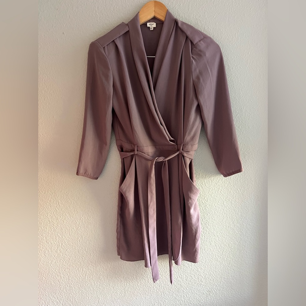Wilfred Franca Wrap Dress – Lavender Mauve (Size 2)